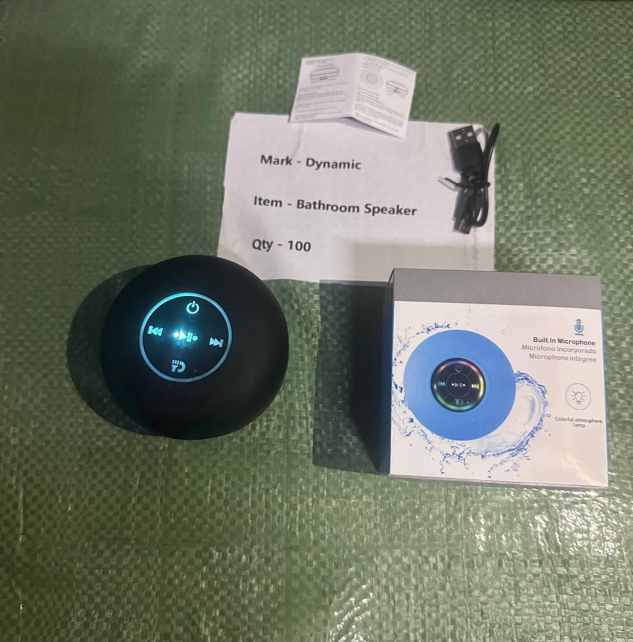Large Suction Cup Waterproof Bluetooth Speaker with bass