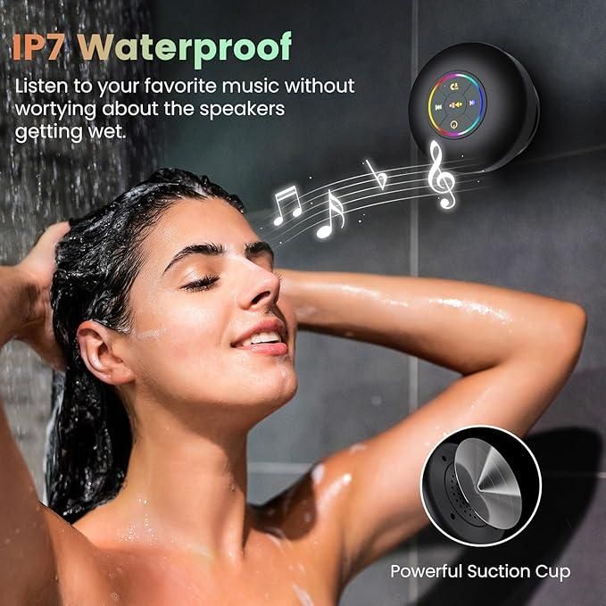 Large Suction Cup Waterproof Bluetooth Speaker with bass