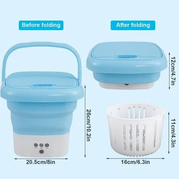 Mini FoldableAutomatic Bucket Washing Machine.
