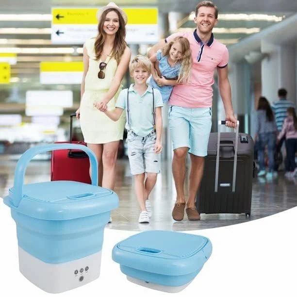 Mini FoldableAutomatic Bucket Washing Machine.